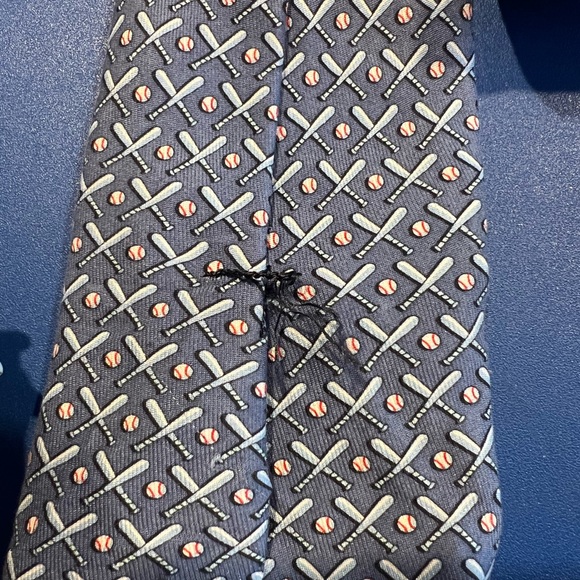 Vineyard Vines Boys Baseball Silk Tie Made In USA Athletic Preppy - Picture 5 of 6